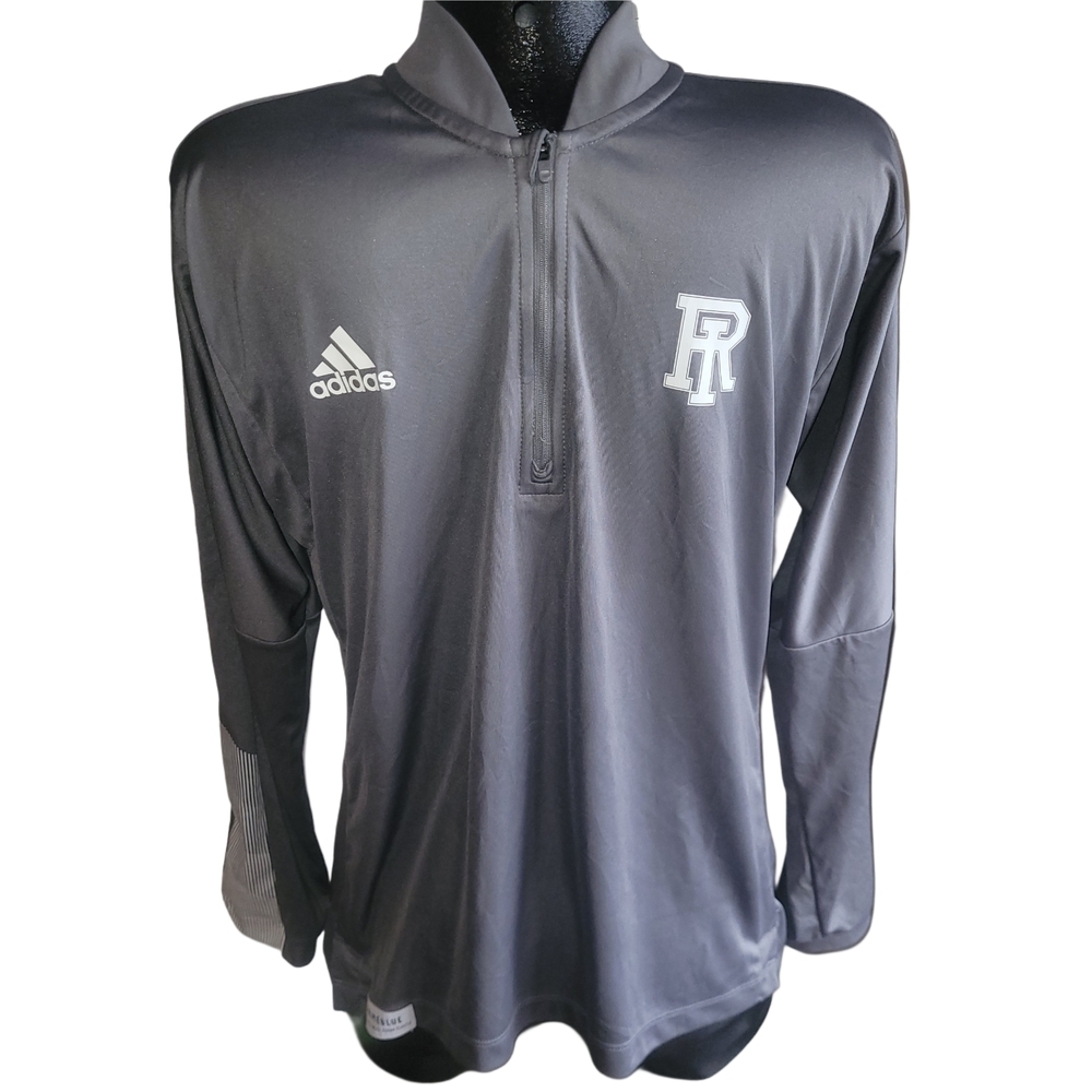 Adidas Gray Quarter-Zip Rhode Island Rams Sideline Aeroready Jacket Size L